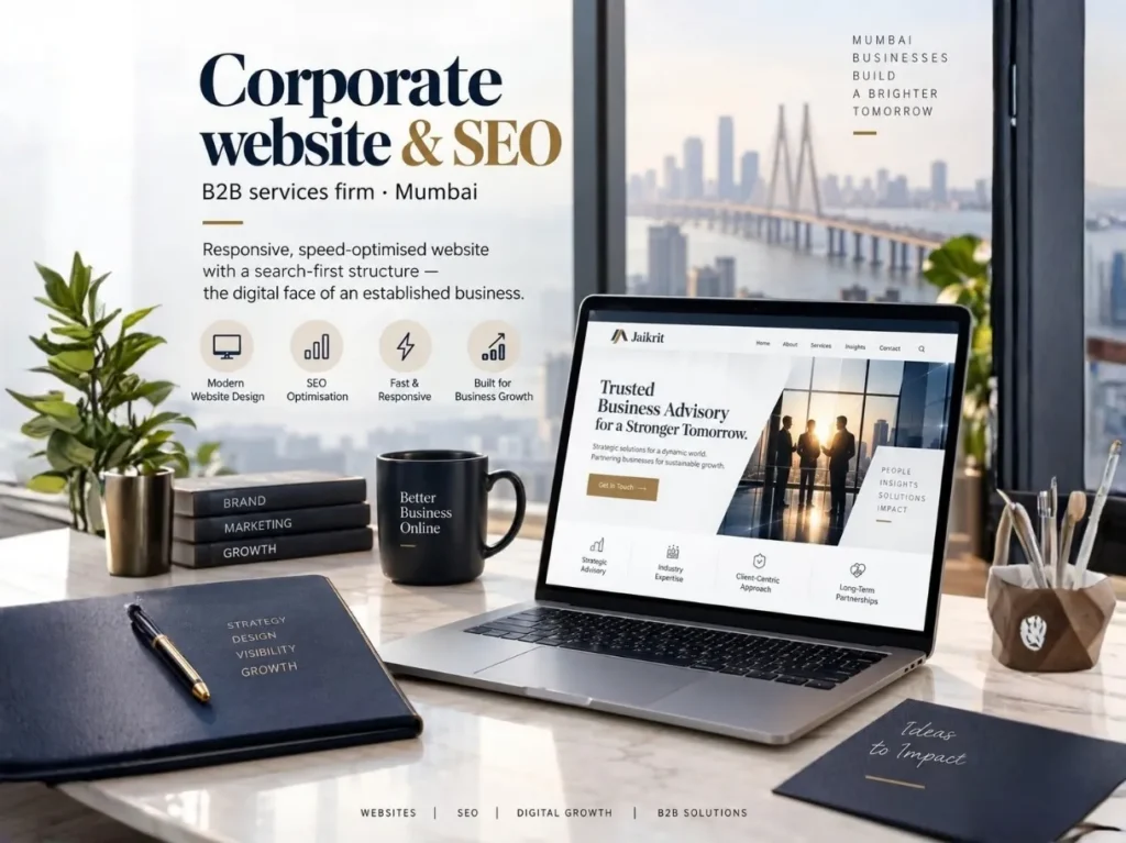 Corporate website and SEO project by Jaikrit